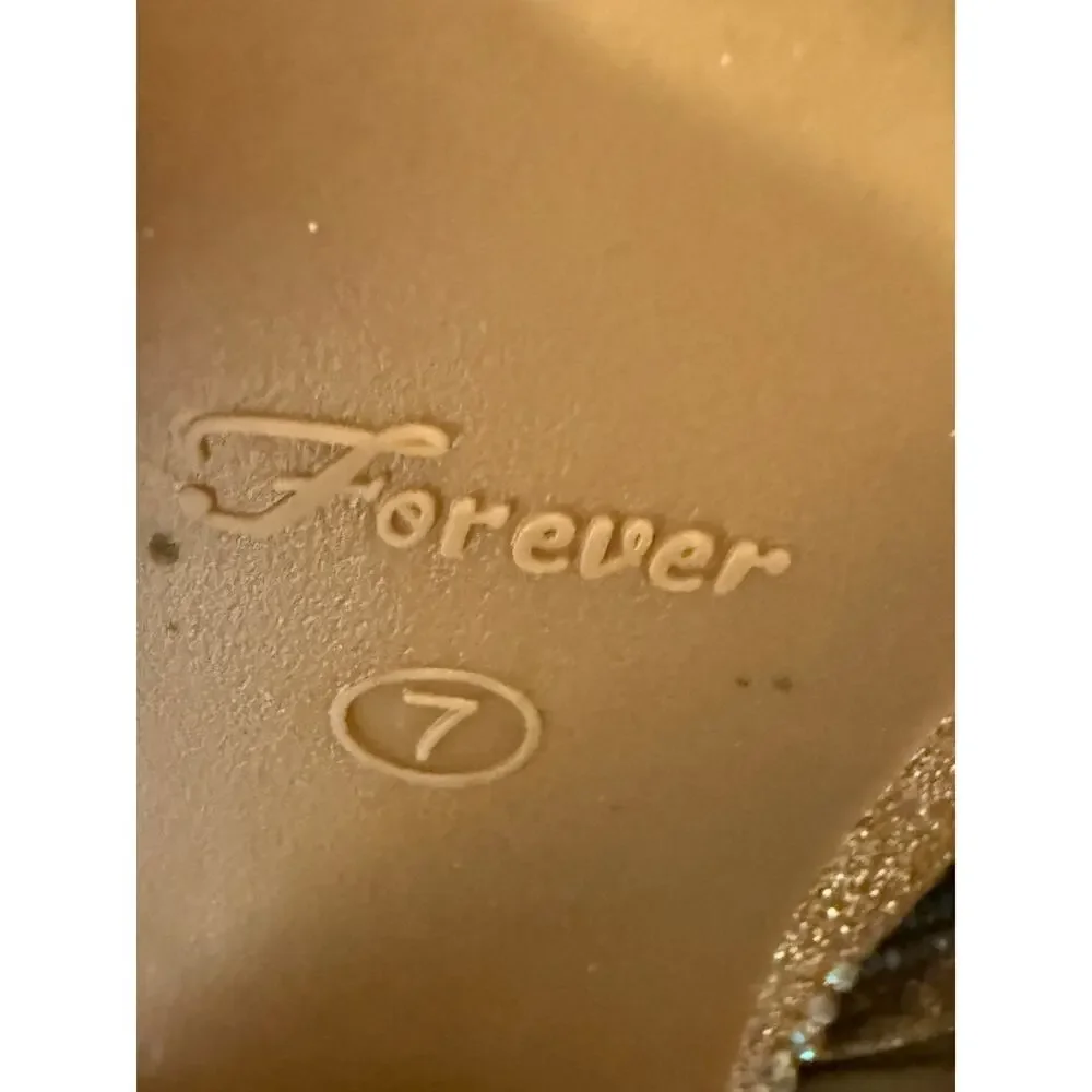 Forever Rhinestone Bling Boots Booties size 7 Glam - Picture 5 of 8